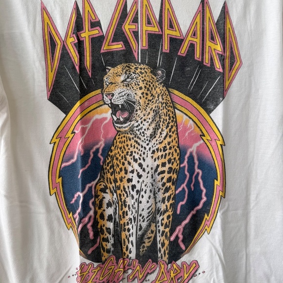 Daydreamer Def Leppard High N Dry Weekend Tee Vintage White - Picture 5 of 8